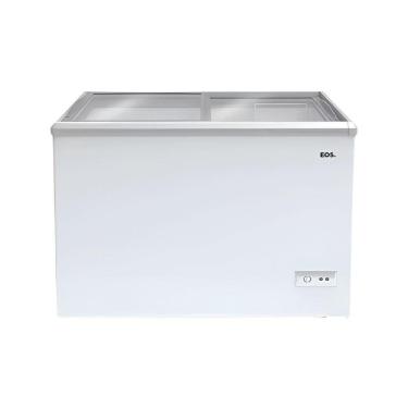 Imagem de Freezer Expositor Horizontal Dupla Ação 120 Litros Eco Gelo Tampa De Vidro EEH120XX Eos 110V