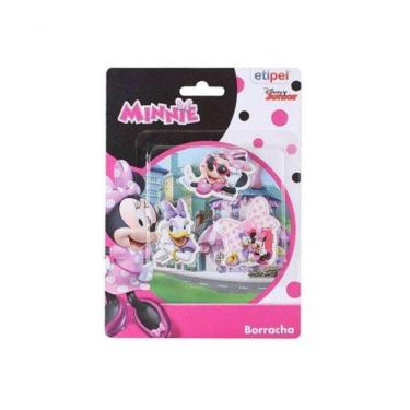 Imagem de Borracha Escolar Minnie Com 3 Peças Na Cartela - Etipel