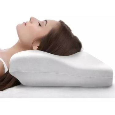 Imagem de Kit 2 Travesseiro Nasa Cervical De Espuma De Memória Hipoalergênico Co