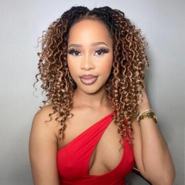 Imagem de Crochet Hair Fulcrum Goddess Locs 25 cm, 8 pacotes para mulheres negra
