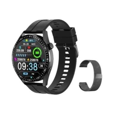 Imagem de Relógio Inteligente Bluetooth Unissex Ola Esporte GT5Pro Com GPS, Moni