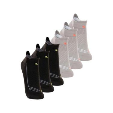 Imagem de Kit com 6 Pares de Meias Performance Running Lupo 3276-002 Colorido, P