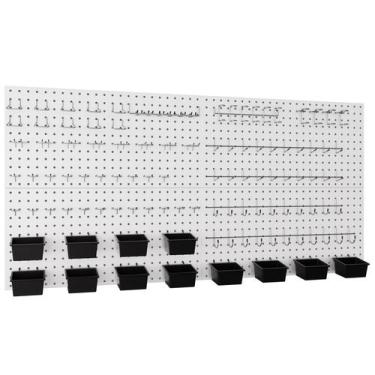 Imagem de Organizador de parede Pegboard INCLY 158PCS com acessórios 48x24