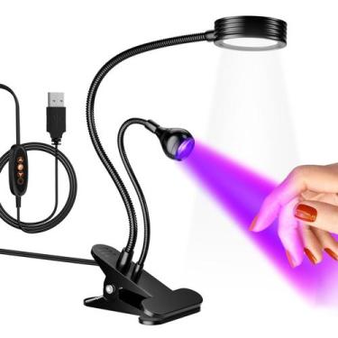 Imagem de Lâmpada de unhas AORAEM LED UV de duas cabeças para unhas de gel