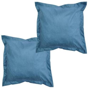 Imagem de Almofada Decorativa de 60x60cm com Abas Várias Cores em Suede com Ench