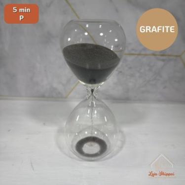 Imagem de Ampulheta De Vidro 5 15 30 Minutos Minutos Areia Glitter Decorativa Es