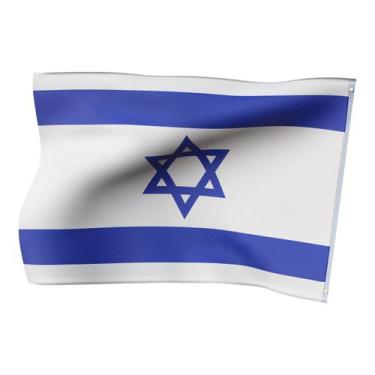 Imagem de Bandeira Israel Para Mastro E Parede País 1,40m x 1m - 5 Dias - Sete S