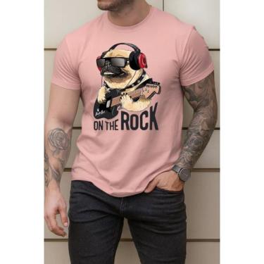 Imagem de Camiseta Estampada Pug Cachorro Camisa Básica Em Algodão Malha Premium