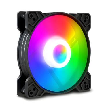 Imagem de Cooler Fan Snaker Shadow LED ARGB 120mm Silencioso PC Preto