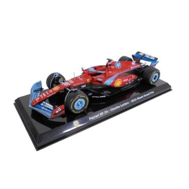 Imagem de - Formula 1 Compatible with Ferrari SF-24 Charles Leclerc 2024 Miami Grand Prix - 1/24 Diecast Model Car - GF064