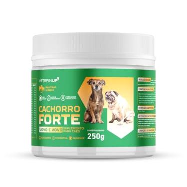 Imagem de Suplemento Cachorro Forte Vovô e Vovó 250g | Fortalece Ossos, Articulações e Imunidade Canina | Reduz Queda de Pelos, Melhora Digestão e Aumenta a Energia | Desenvolvidos por Veterinários | VeterinUp