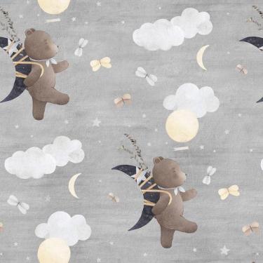 Imagem de Papel De Parede Animais Infantil Aquarela Adesivo Lavável Autocolante 