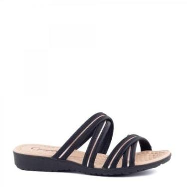 Imagem de Tamanco Tiras Cruzadas Palmilha Comfort Campesí Feminino-Feminino