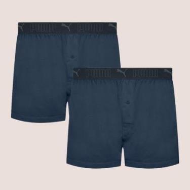 Imagem de Kit Com 2 Samba Canção Masculina Puma Com Cós Elástico E Abertura-Masculino