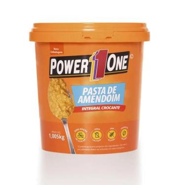 Imagem de Pasta de Amendoim Power One Integral Vegana 1kg  Zero Açúcar, Zero Glú
