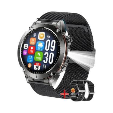 Imagem de Relógio Inteligente GPS Edição Militar 2025 AMOLED 10ATM À Prova D'Águ