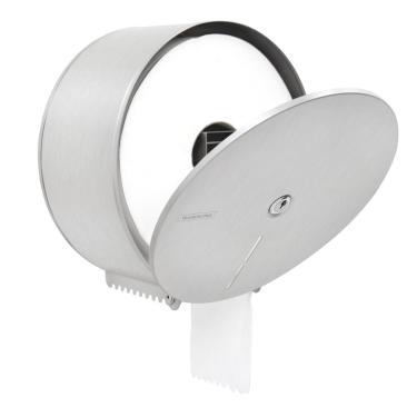 Imagem de Dispenser para Papel Higienico Tramontina em Aço Inox com Acabamento Scotch Brite Grande