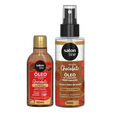 Imagem de Chocolate Salon Line Kit com Óleo Multy e Óleo Perfumado 120ml - Umect