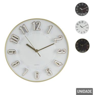 Imagem de Relógio Analógico de Parede 28cm Color