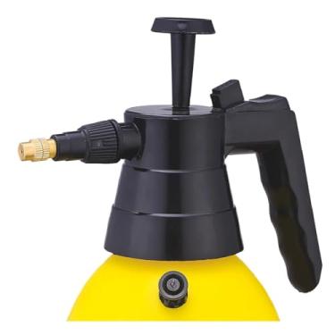 Imagem de Pulverizador Borrifador Alta Pressão Capacidade 1,5 Litros Fertak de Plástico com Bico Ajustável em Metal Profissional - Amarelo