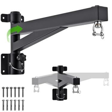 Imagem de Kipika Suporte de parede pesado de 61 cm, capacidade de 362 kg com suporte giratório de 360° e design dobrável, suporte de saco de pancada para boxe, muay thai, bolsa de velocidade MMA e treinamento