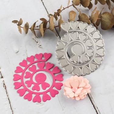 Imagem de Matrizes de corte de metal floral em espiral 3D para fazer cartões, faça você mesmo, álbum de recortes, dia dos namorados, dia das mães, decoração de cartões, estêncil, moldes de molde de perfuração