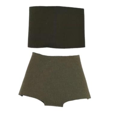 Imagem de simhoa Roupas femininas em escala 1/6, fantasias estilosas, acessórios para vestir, presente ideal, coleção de roupas, bonecos de ação, roupas de boneca, Verde