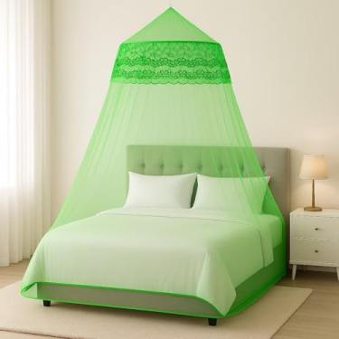 Imagem de Mosquiteiro Gigante Casal/Queen/King 15m Luxo Premium Volta ao Mundo com Abertura Lateral – Proteção Total e Elegância(verde,GIGANTE (CAMA QUEEN E KING))