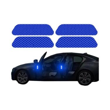 Imagem de Fita Refletiva De Advertência De Segurança Para Porta De Carro, 4 Peça