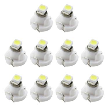 Imagem de Modengzhe 10 peças de lâmpadas de LED para instrumentos de painel de carro T3, painel brilhante 3020, painel luminoso, painel de painel de substituição, branco