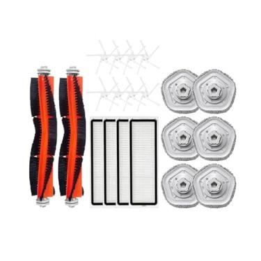 Imagem de Compatible With Dreame Bot W10 / W10 PRO Accessories Robot Vacuum Cleaner HEPA Filter Main Side Brush Mop Cloth Pad Replacement Parts(20PCS.)