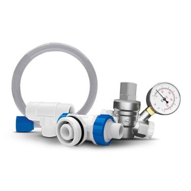 Imagem de Kit Válvula Redutora De Pressão Com Duchão Blukit Branco