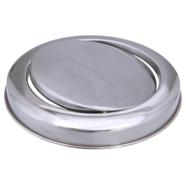 Imagem de Tampa Lixeira Flip Top Basculante Inox 24cm - Aldinox