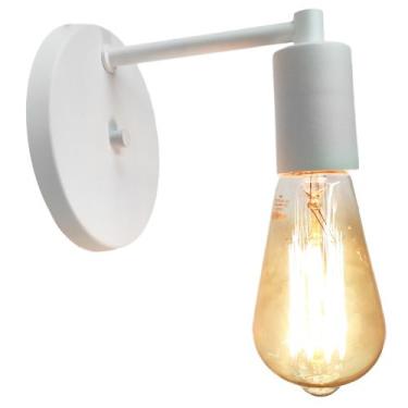 Imagem de Luminária Parede Arandela Moderna Sala Cama Banheiro Branca - IluminAq