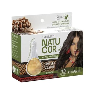 Imagem de Tintura Natucor Sem Amônia 4.0 Castanho Médio