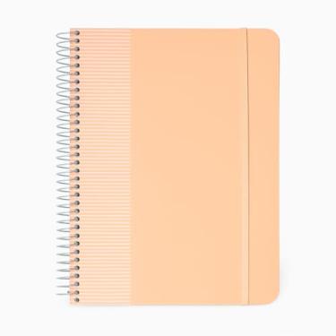 Imagem de Caderno Universitário Cos 10x1 200 Folhas Pautado Salmão Confetti