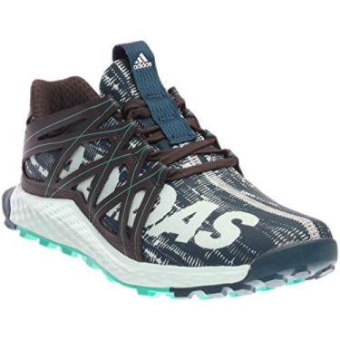 Imagem de adidas Tênis de corrida feminino Vigor Bounce Trail, Utilitário verde F16/Ice Mint F16/Utility Black F16, 7.5