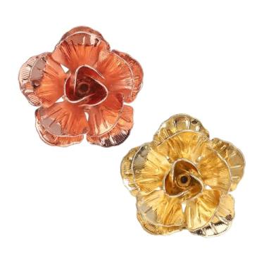 Imagem de PATIKIL Alfinetes de lapela de flor, broche de colarinho pequeno de flor de rosa para terno de negócios, mulheres, homens, casamento, 2.8cm, Metal, Sem Pedra Preciosa