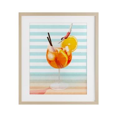 Imagem de Stupell Industries Impressão emoldurada Spritz Cocktail Dive Birch sob vidro, design de Lil' Rue, 40,6 x 33,5 cm
