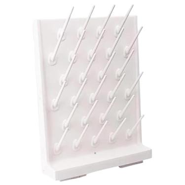 Imagem de DimyFew Estação de Secagem de Vidraria de Laboratório com 27 Pinos - Solução de Armazenamento Compacta, Branco