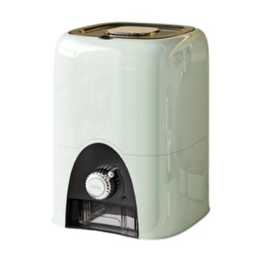 Imagem de FytStycale Caixa de Armazenamento de Arroz Dispensador de Cereais Balde Tampa Selada Recipiente de Alimentos Secos Armário Dispensador de Alimentos, Verde e L