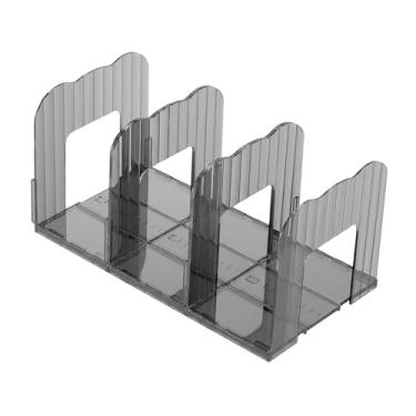 Imagem de Ｂｅｓｇａ Organizador de Bolsas com Divisórias para Prateleiras de Armário, Organizador de Bolsas Multifuncional Removível, Grades pretas transparentes com 3 elementos