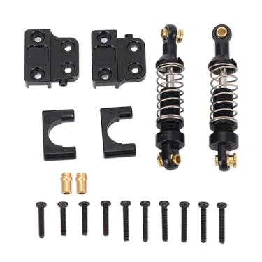 Imagem de XUXHOU Amortecedor, 2 Peças Liga de Alumínio Traseira 1/12 Escala Rc Amortecedor Traseiro para Motocicleta Mn82 Lc79 Mn78 (BLACK)