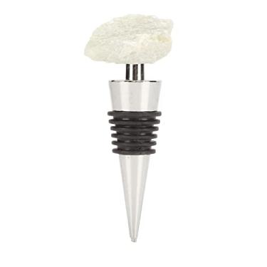 Imagem de Pedra preciosa para proteção de vinho, pedra de cristal, decorativa, prática, reutilizável, compacta, rolha para garrafa de vinho, perfeita para festas, presentes para amantes de (Verde)