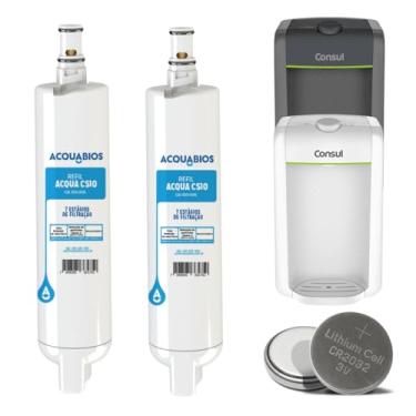 Imagem de Kit 2 Filtro Refil Classe A compatível Purificador Consul Facilite Cpc30 Cpc31 Cpb34 Cpb35 Bateria