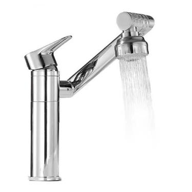 Imagem de Torneira Monocomando Banheiro Dobrável Lavabo Cromado - Casa Villa