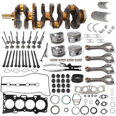 Imagem de BTSCAR Kit de revisão de reconstrução de motor 2AZ-FE 2.4L com conjunto de virabrequim e junta de cabeça apto para Toyota Camry Highlander RAV4 Corolla XRS Matrix S, para Scion TC XB 2.4L #13401-28030