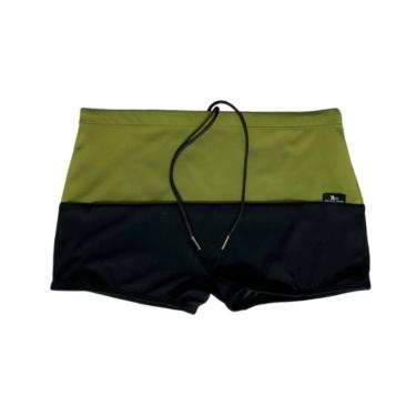 Imagem de SUNGA ADULTO BOXER VERDE MILITAR E PRETO-Masculino