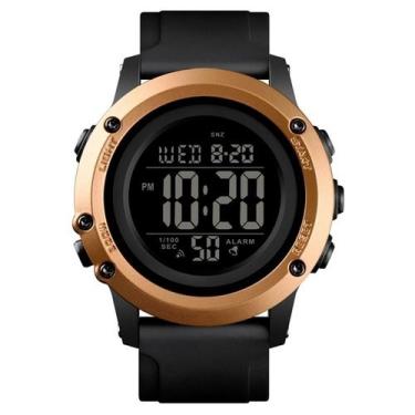 Imagem de Relógio Masculino Skmei Digital 1506 Preto e Dourado