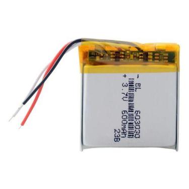 Imagem de Bateria 3.7v 600 Mah 6mm X30mm X30mm 3 Fios 603030 - BGB ENERGY BATTER